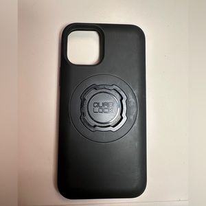 Black quad lock iPhone 12 pro case